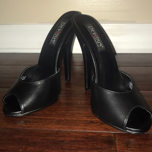 Pleaser Devious mules 6” heel no platform - Picture 1 of 2
